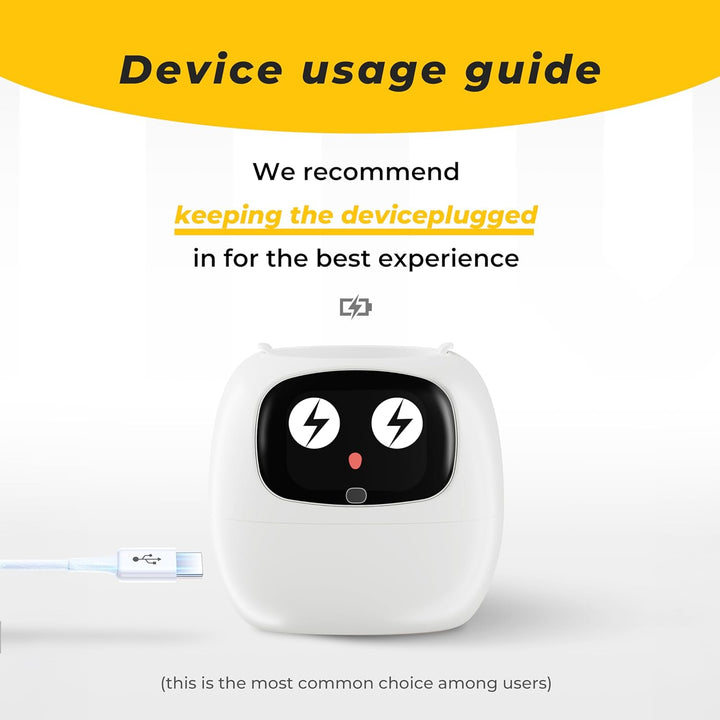 Smart pet Plant Robot Guidance on Plant Care with Emojis