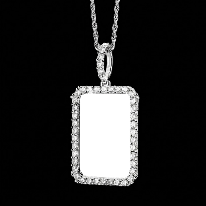 Zircon Diamond Custom Picture Frame Pendant