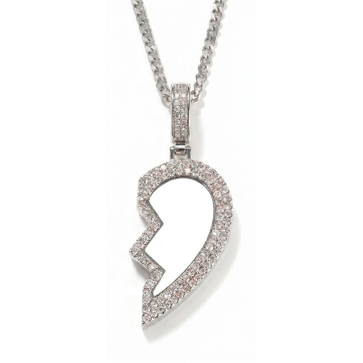 3D DIAMOND &amp; GOLD TWIN CUSTOM PICTURE PENDANT