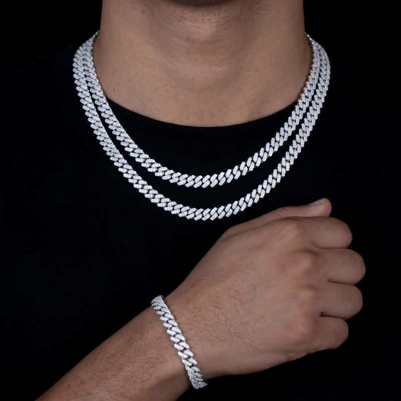 925S_VVS_Moissanite_8.5MM_Cuban_Bracelet