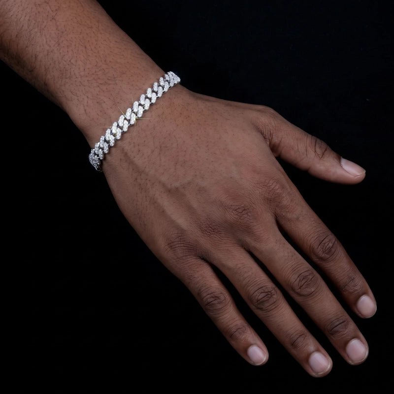 925S_VVS_Moissanite_8.5MM_Cuban_Bracelet