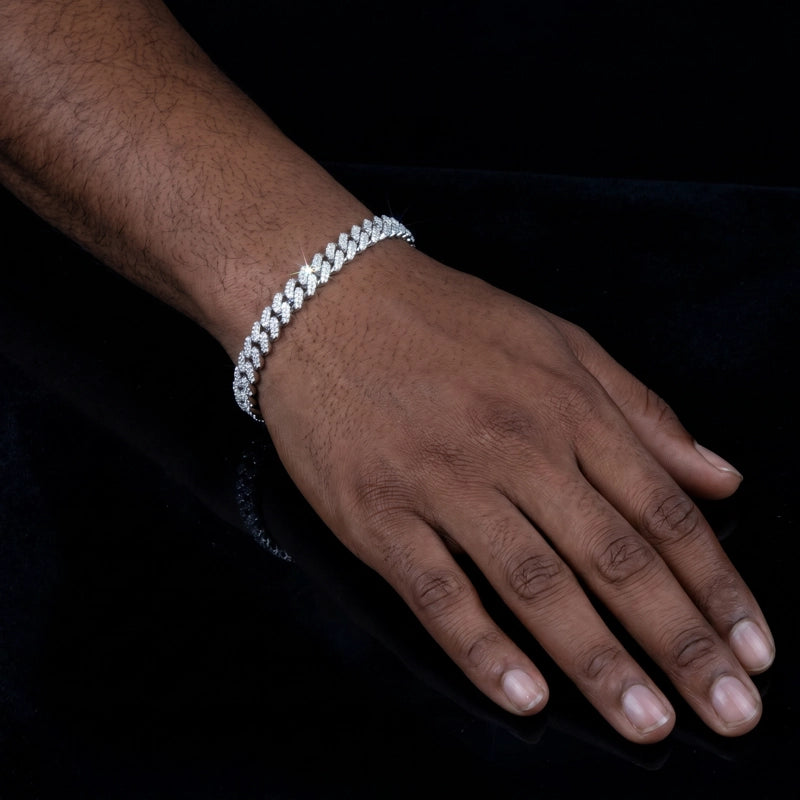 925S_VVS_Moissanite_8.5MM_Cuban_Bracelet