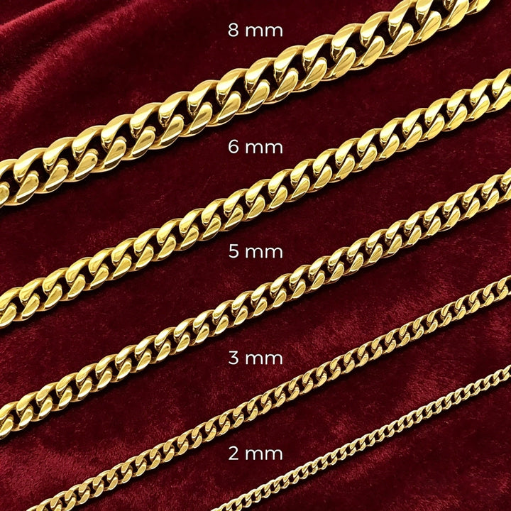 Cuban Link Chain in Yellow Gold - 5mm