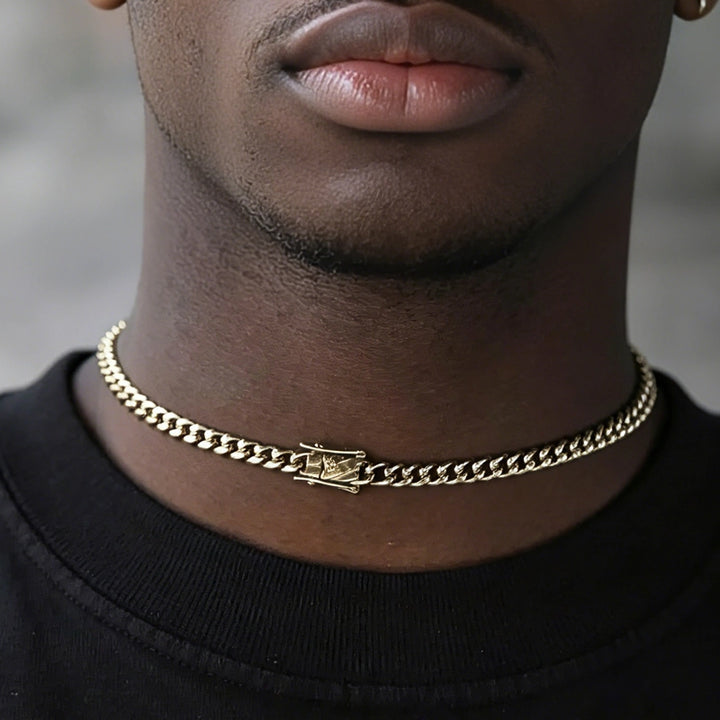 Cuban Link Chain in Yellow Gold - 5mm