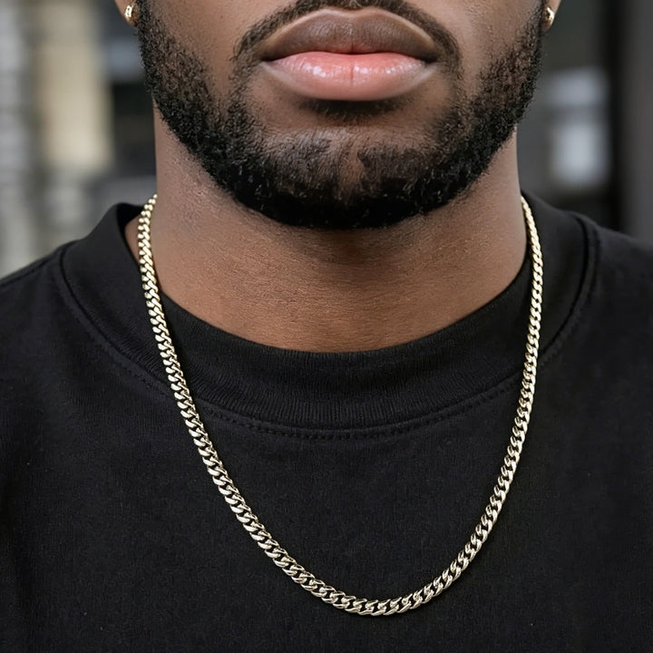 Cuban Link Chain in Yellow Gold - 5mm
