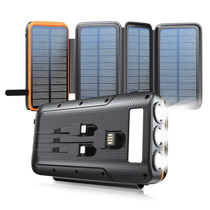 43800mAh Solar phone charger portable power bank 3A super charger