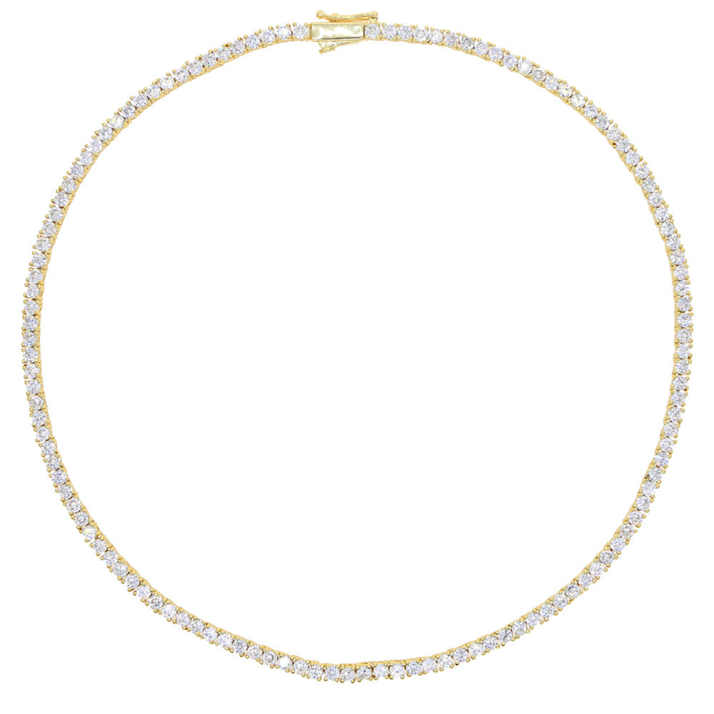 0510-02 3mm Cubic Zirconia Tennis Chain
