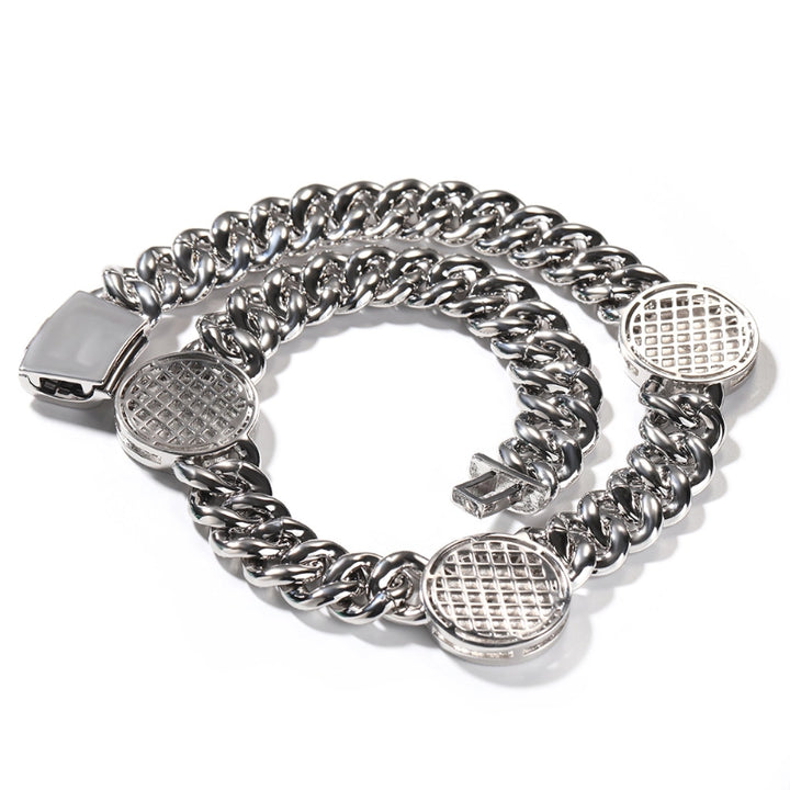 Custom Iced Out Baguette Diamond Multi-Photo Cuban Link Chain