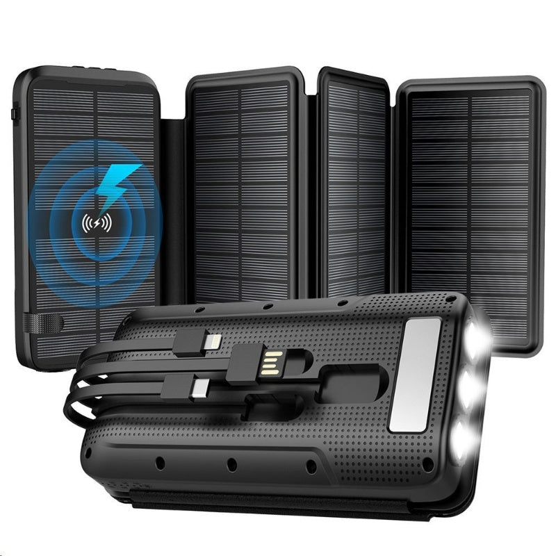 43800mAh Solar phone charger portable power bank 3A super charger