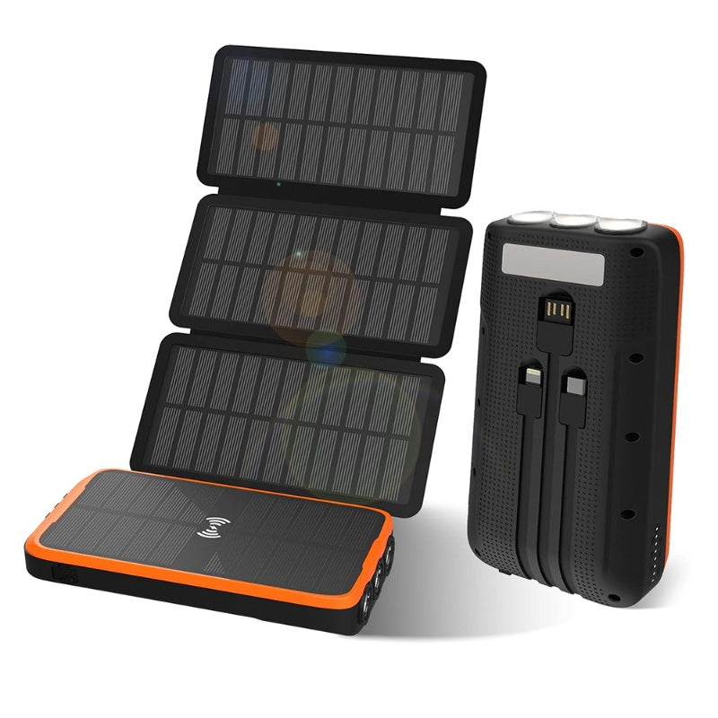 43800mAh Solar phone charger portable power bank 3A super charger