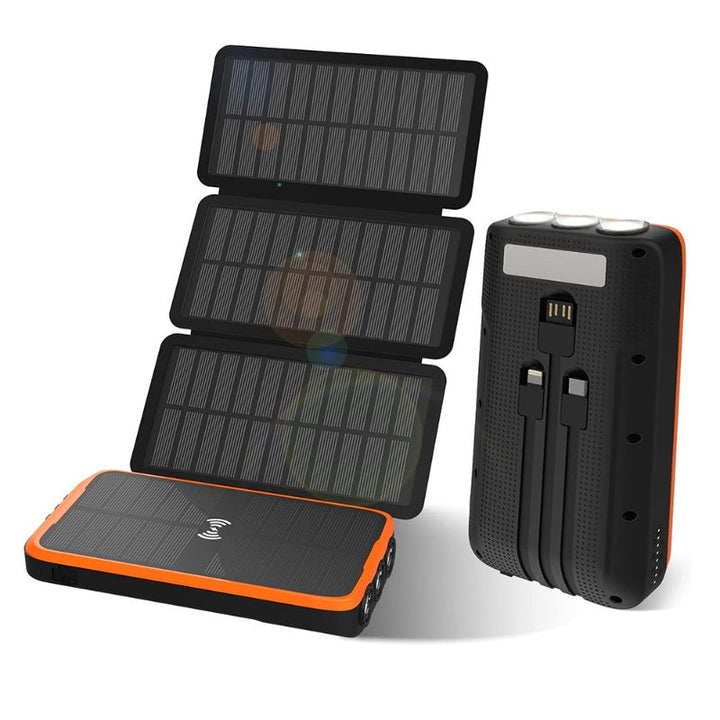 43800mAh Solar phone charger portable power bank 3A super charger