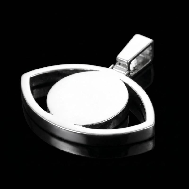 3D Evil Eye Photo Custom Commemorative Pendant - 40mm